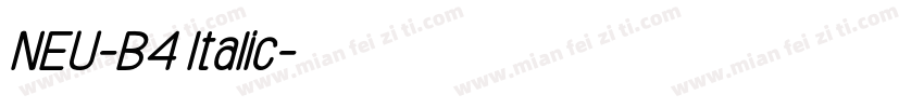 NEU-B4 Italic字体转换